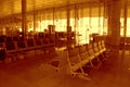 Airport waiting room Royalty Free Stock Photo