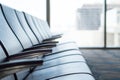 Airport waiting room at terminal. Departure lounge. Royalty Free Stock Photo