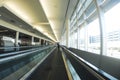 Airport walkway Royalty Free Stock Photo