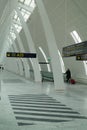 Airport walkway Royalty Free Stock Photo