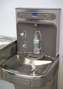 Airport water bottle fill station Royalty Free Stock Photo