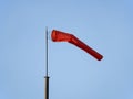 airport wind sock wind direction indicator landscape Royalty Free Stock Photo