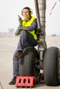 Airport worker mechanic