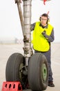 Airport worker mechanic