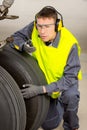 Airport worker mechanic