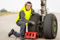 Airport worker mechanic