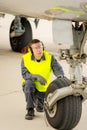 Airport worker mechanic