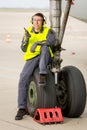 Airport worker mechanic