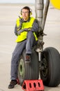 Airport worker mechanic