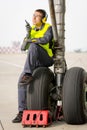 Airport worker mechanic