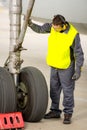 Airport worker mechanic