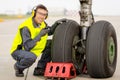 Airport worker mechanic