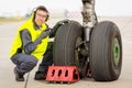 Airport worker mechanic