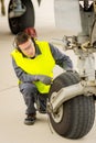 Airport worker mechanic