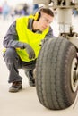 Airport worker mechanic