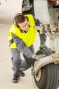 Airport worker mechanic