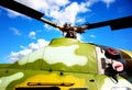 airscrew of helicopter Royalty Free Stock Photo