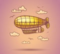 Airship abstract, stylization, vector