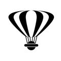 Airship dirigible, blimp. Transport detailed simple style logo icon vector illustration isolated