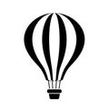 Airship dirigible, blimp. Transport detailed simple style logo icon vector illustration isolated