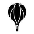 Airship dirigible, blimp. Transport detailed simple style logo icon vector illustration isolated