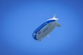 An airship flighing over the Lake Constance Royalty Free Stock Photo