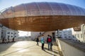 Airship Gulliver on the roof Prague gallery DOX