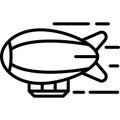 Airship Icon Vector