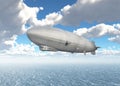 Airship over the sea