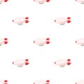 Airship pattern seamless vector Royalty Free Stock Photo