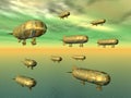 Airships Royalty Free Stock Photo