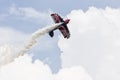 Airshow in clear cloudy skies Royalty Free Stock Photo