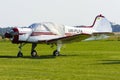 Airshow of small private aircraft on the airfield. Royalty Free Stock Photo