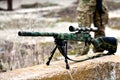 Airsoft sniper rifle Royalty Free Stock Photo