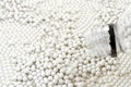 Airsoft white pellets Royalty Free Stock Photo