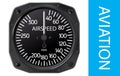 Airspeed indicator vector Royalty Free Stock Photo