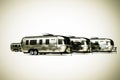 Airstream camper Royalty Free Stock Photo