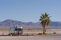 Airstream RV in the Mojave Desert