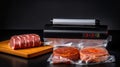 Airtight Freshness. Vacuum Sealer Machine Ensuring Meat Quality