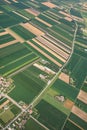 Airview of the field Royalty Free Stock Photo