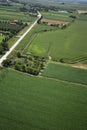 Airview of the field Royalty Free Stock Photo