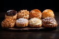 Airy Puff pastry bakery. Generate Ai