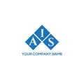 AIS letter logo design on WHITE background. AIS creative initials letter logo concept. AIS letter design