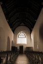Aisle at the chapel of Holycross abbey Royalty Free Stock Photo