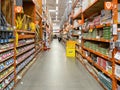 Aisle at The Home Depot hardware store, San Diego, USA