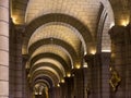 Aisle of the Monaco Cathedral Royalty Free Stock Photo