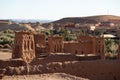 Ait Ben Haddou ksar Morocco, ancient fortress with new town in background Royalty Free Stock Photo