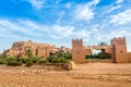 Ait Benhaddou, fortified city, kasbah or ksar in Ouarzazate, Morocco Royalty Free Stock Photo