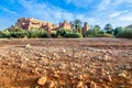 Ait Benhaddou,fortified city, kasbah or ksar in Ouarzazate, Morocco Royalty Free Stock Photo