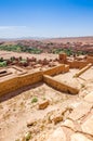 Ait Benhaddou,fortified city, kasbah or ksar in Ouarzazate, Morocco Royalty Free Stock Photo